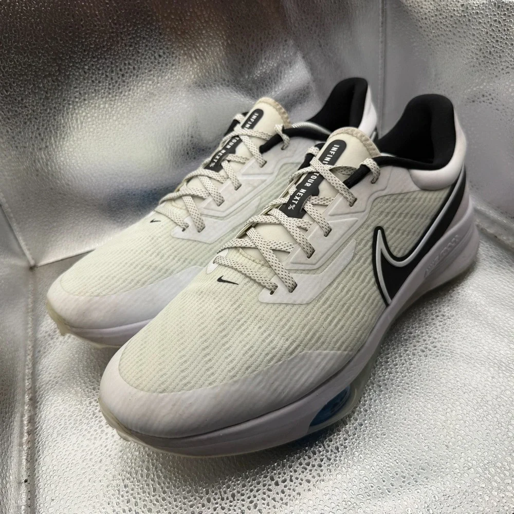 Size 13 Nike Air‎ Zoom Infinity Tour White/Black Mens Running Shoes DC5221-103